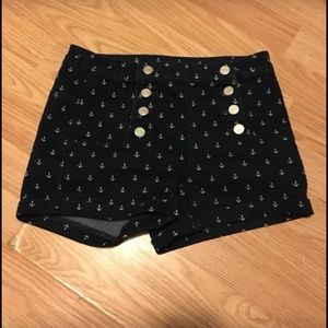 Navy anchor shorts